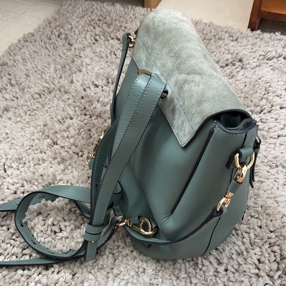 chloe mini faye backpack cloudy blue Chloe Faye Medium Cloudy Blue Backpack